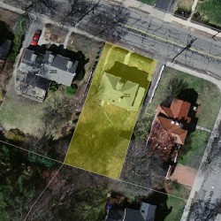 282 Homer St, Newton MA  02459-1414 aerial view
