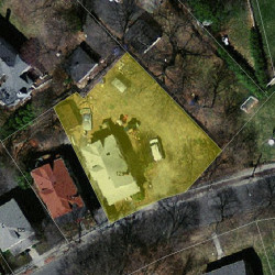 129 Rowe St, Newton MA 02466-1527 aerial view