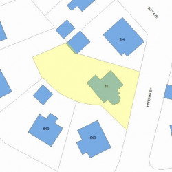 10 Harding St, Newton MA 02465-1311 plot plan