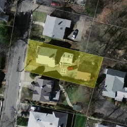 50 Brooks Ave, Newton MA 02460-1508 aerial view