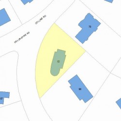 82 Collins Rd, Newton MA  02468-2210 plot plan