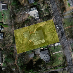 29 Gammons Rd, Newton MA 02468-1215 aerial view