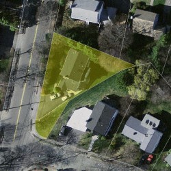 340 Parker St, Newton MA  02459-2632 aerial view