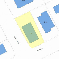 97 Linwood Ave, Newton MA 02460-1425 plot plan