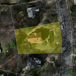 57 Grove Hill Ave, Newton MA 02460-2336 aerial view