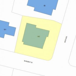 145 Sargent St, Newton MA 02458-2338 plot plan