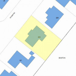 203 Spiers Rd, Newton MA  02459-3717 plot plan