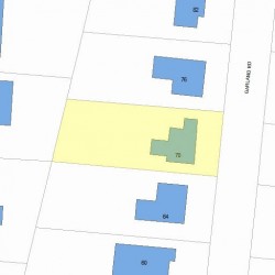 70 Garland Rd, Newton MA  02459-1710 plot plan
