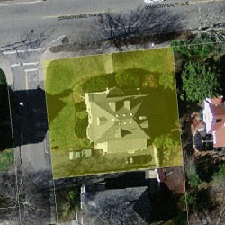 518 Commonwealth Ave, Newton MA  02459-1604 aerial view