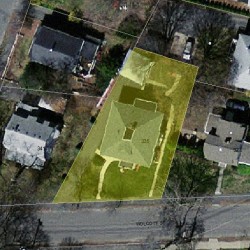 335 Wolcott St, Newton MA 02466-1518 aerial view